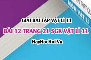 Giải bài 12 trang 21 SGK Vật lí 11